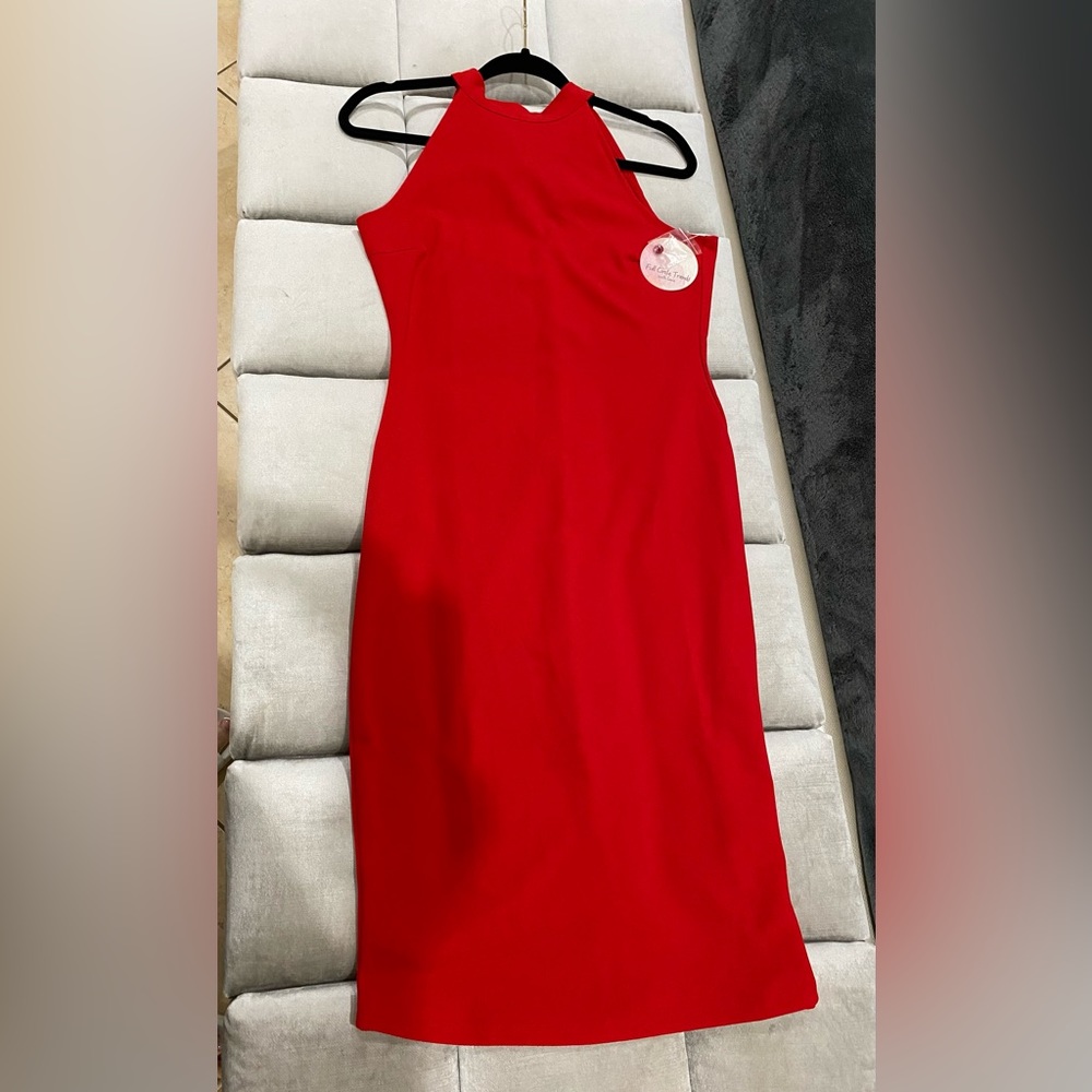 new short red dress